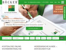 Tablet Screenshot of immobilien-boecker.de